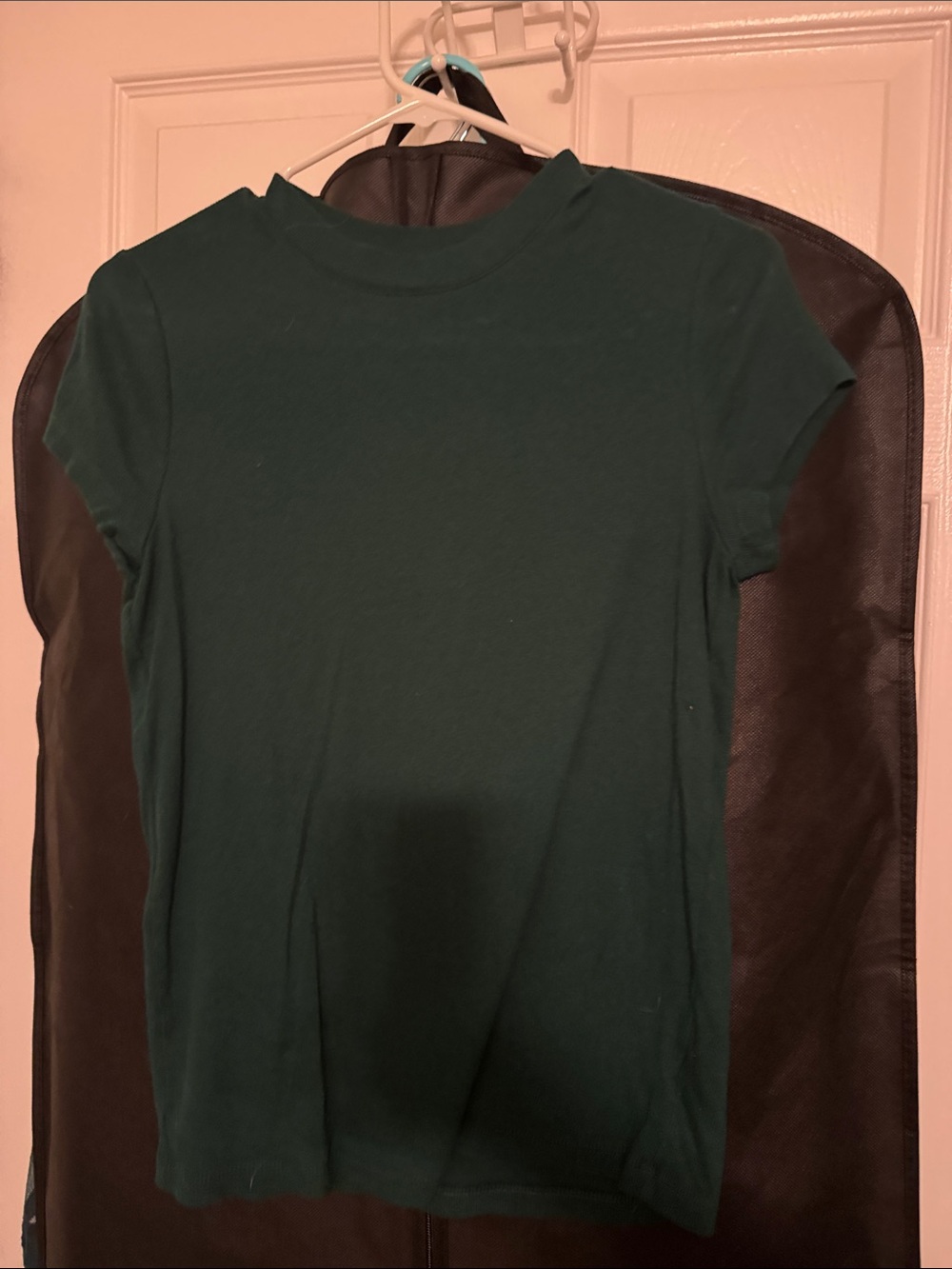 a new day Dark Green Short Sleeve Tee